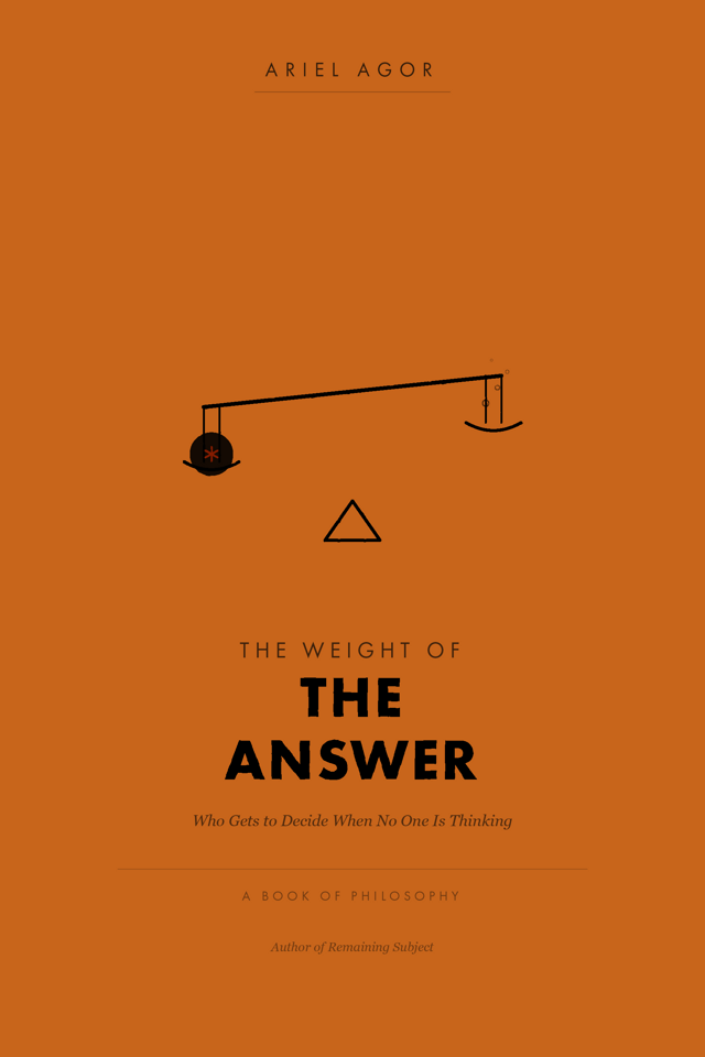 The Weight of the Answer book cover